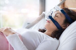 睡眠時無呼吸症候群の治療イメージ（CPAP）